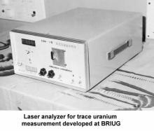 Laser analyzer for trace uranium measurement developed at BRIUG