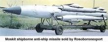 Moskit shipborne anti-ship missile sold by Rosoboronexport