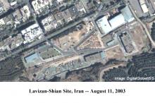 Lavizan Shian site on August 11, 2003 (Image courtesy of Digital Global/ISIS)