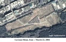Lavizan Shian site on March 22, 2004 (Image courtesy of Digital Global/ISIS)